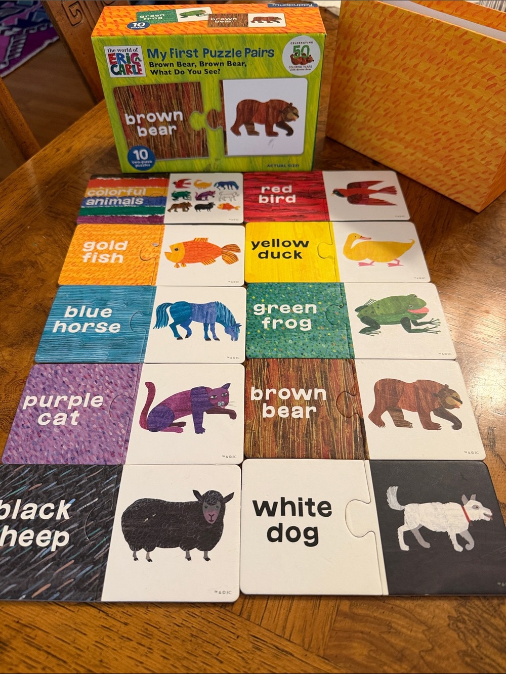 Eric Carle - My First Puzzle Pairs - Colorful Animal Matching Puzzle (Brown)